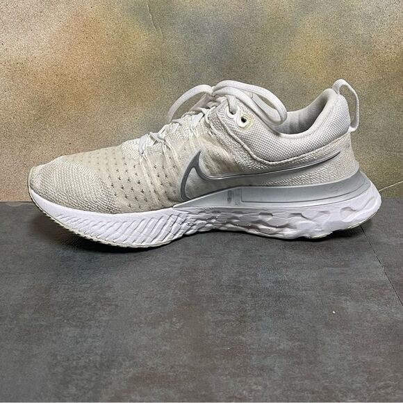 Nike React Infinity Run Flyknit 2 CT2423-102 Women's White Sneakers Size 7.5 - Picture 10 of 16